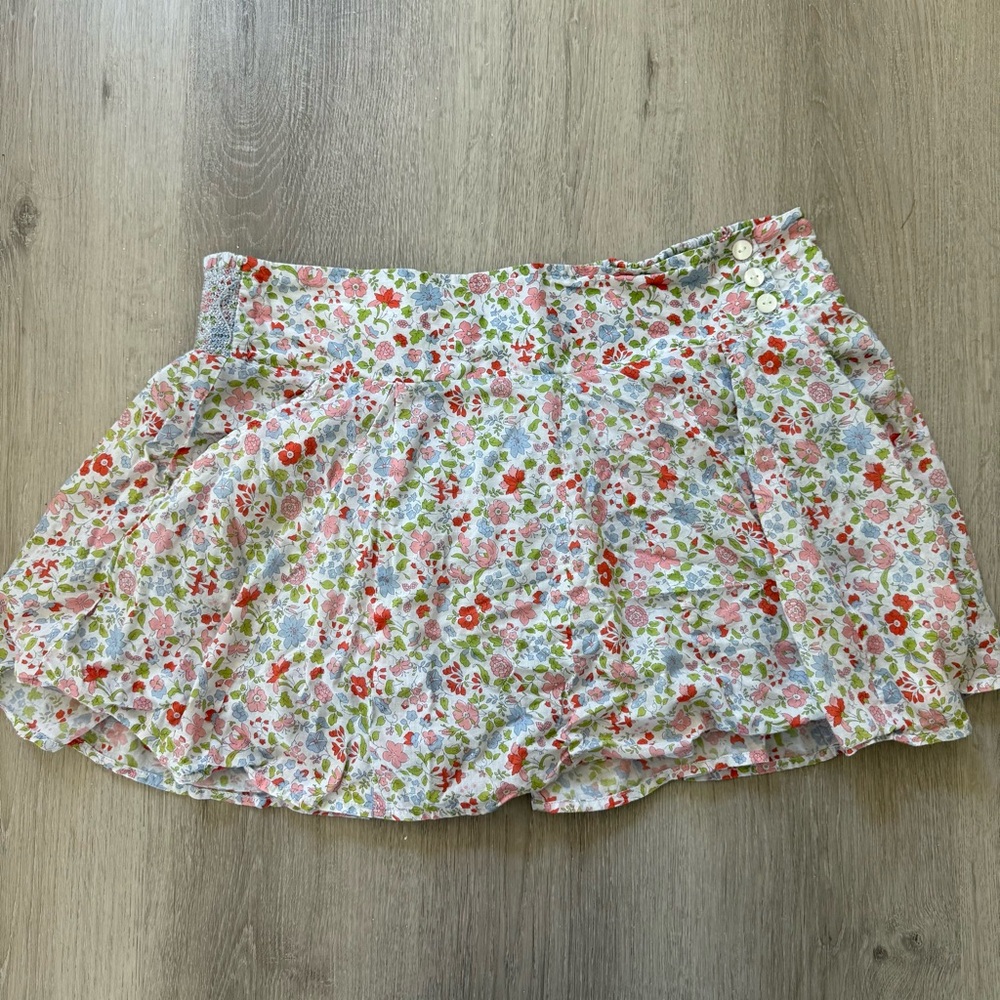 Vintage American Eagle Floral Mini Skirt w/ Stretch Waist & Pockets | Size L